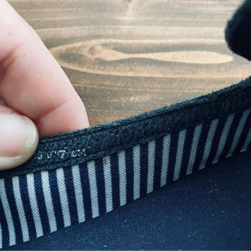 Jack Rogers Reese Suede Anchored Nautical Embroidered Ballet‎ Flats Black Size 6 - Picture 8 of 8